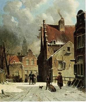 unknow artist European city landscape, street landsacpe, construction, frontstore, building and architecture. 124 Norge oil painting art